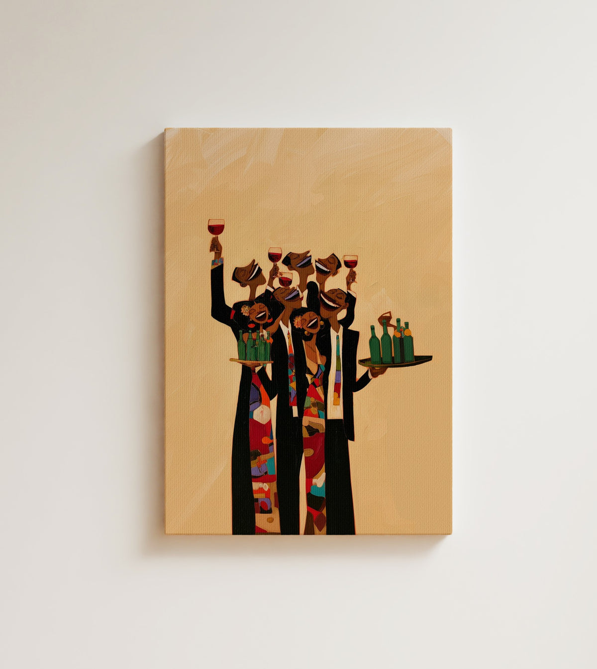 The Toast, canvas wall art, shown on a plain wall