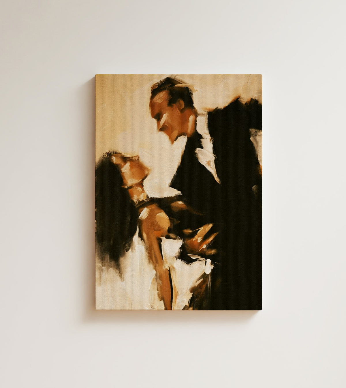 The Last Waltz: one song, and the rest of the room disappears. Canvas wall art, shown on a plain wall